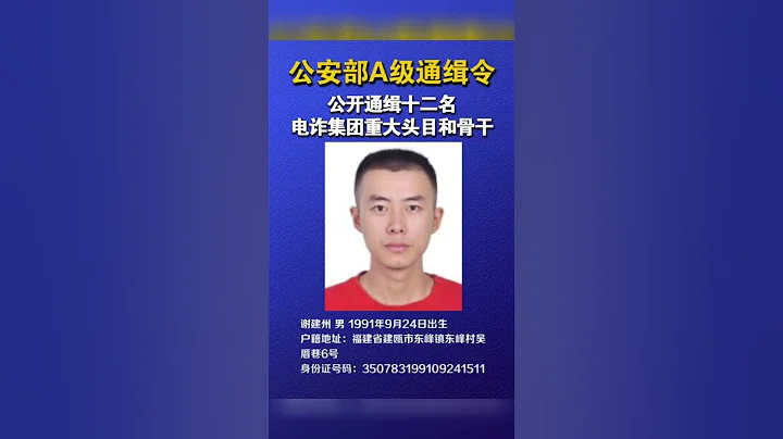 中國公安部A級通緝令 | 「拔釘」行動開打 全力緝捕電信網路詐騙犯罪集團重大頭目和骨幹人員 - 天天要聞