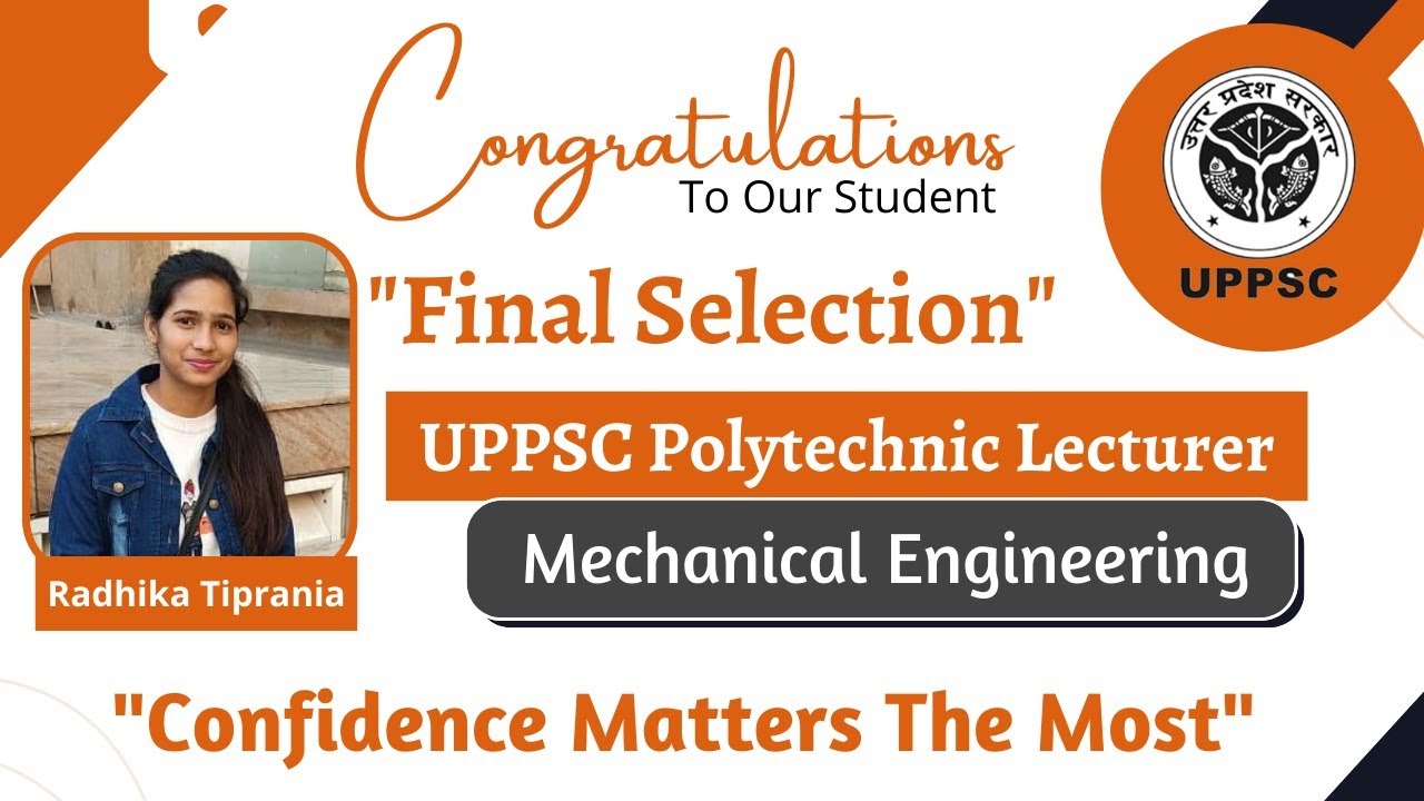 Final Selection UPPSC Polytechnic lecturer | Feeling relaxed after the final selection: Radhika