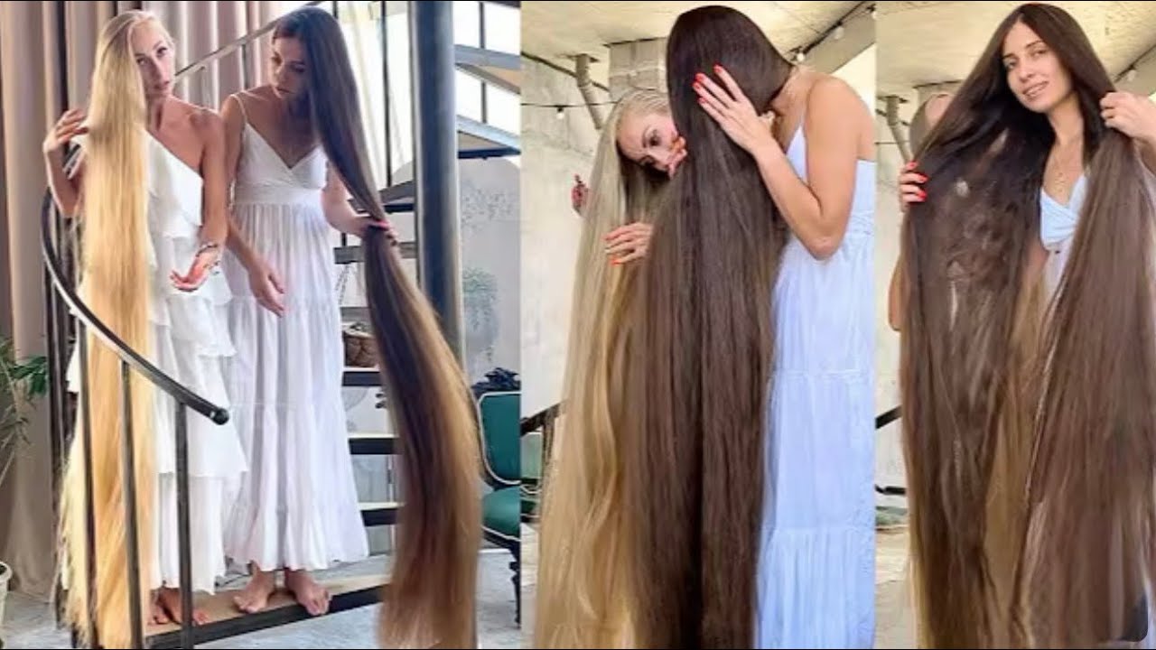 Two Longhair Models from Ukraine/ Super Long Hair