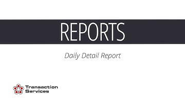 Payment Processing Client Dashboard: Daily Detail Reports