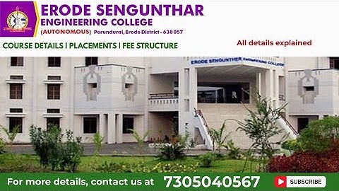 Erode Sengunthar Engineering College 👩‍🎓🗞️#erode #campuslife #engineering #placements 