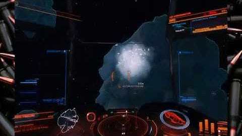 Blowing up an asteroid in Elite Dangerous
