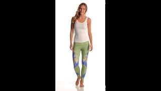 Om Shanti Clothing Glowing Iris Performance Legging | SwimOutlet.com Om Shanti Clothing Glowing Iris Performance Legging | SwimOutlet.com