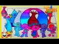 TROLLS Movie | Full Cast of Trolls Characters | Color With Me | CutiePieToySurprise