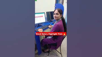 Excel Salary Highlight Trick 🔥😍 #exceltricks #excel #tlscomputer