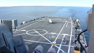 RQ 8A Navy FS Shipboard Landing B roll
