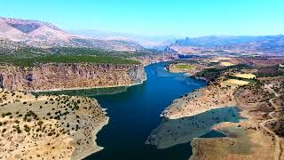 The Euphrates By Drone Mesopotamia Nissibi Köprüsü Euphrates Bridge Turkey Adiyaman