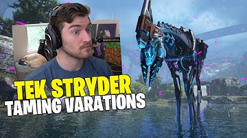 How To Tame TEK STRYDERS! - ALL VARIATIONS! (Ark Genesis Part 2 Gameplay EP6)