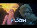 Rapunzel and elsa save queen anna and jack  frozen 3 jelsa fanmade scene