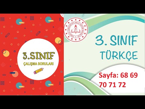 3  Sınıf Türkçe  çalışma kitabı soruları  sayfa   68 69 70 71 72 cevapları