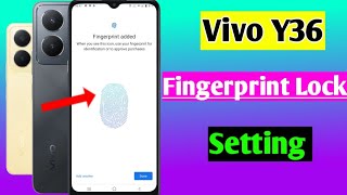 vivo y36 screen lock fingerprint setting | vivo y36 me fingerprint lock kaise lagaen | Vivo y36