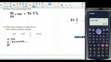 Percentages and Ordering FDP Q7 Methods Unit 2 Practice
