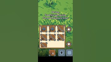 Dev Log: Updating the food inventory system. #godot #gamedev #mmorpg