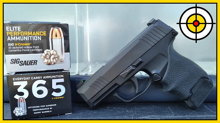 SIG 365 V Crown 9mm Defensive AMMO Ballistic Gel Test, With the Sig P365!