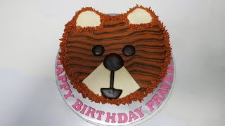 How to make a delicious honey bear themed cake with magic margarine icing? screenshot 2