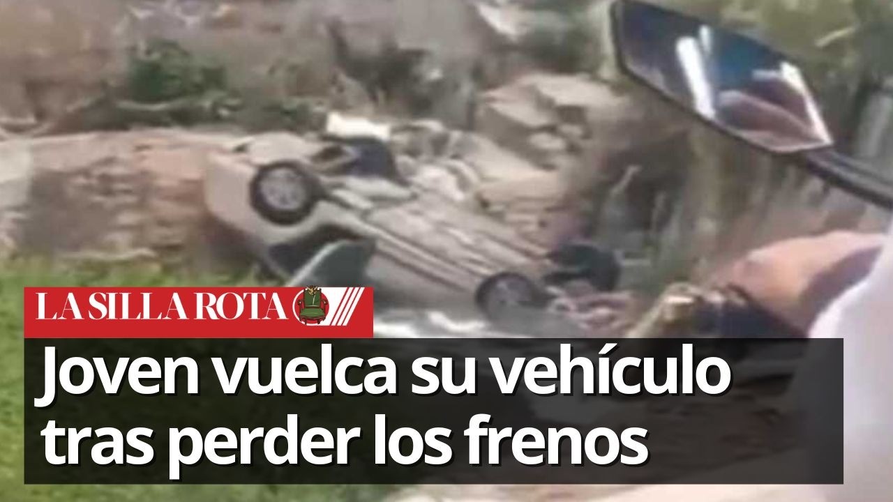 Auto se queda sin frenos y cae al Río Hondo en Naucalpan - YouTube