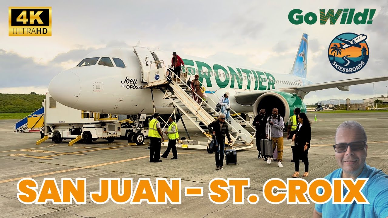 First Flight with Frontier GoWild Pass! SJU to STX in 4K + Gold Status Perks ✈️