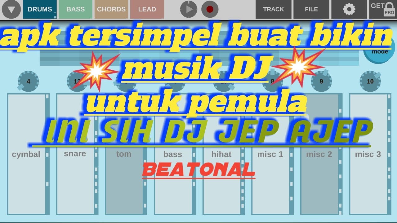 belajar bikin music DJ di android (beatonal)pemula YouTube