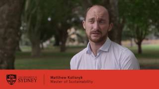 Meet Master of Sustainability graduate Matthew Kolisnyk
