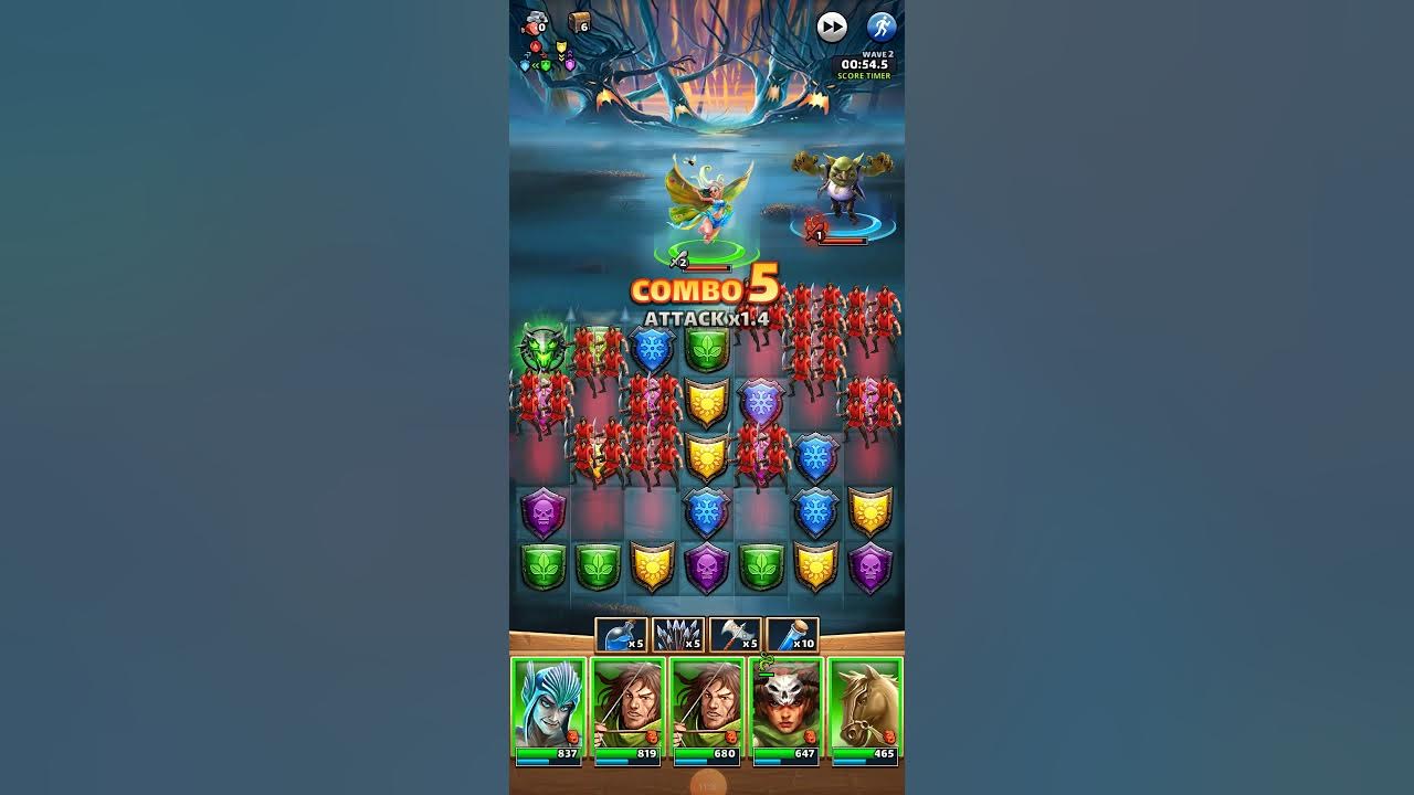 Empires and Puzzles Challenge event, scoring high on later stages