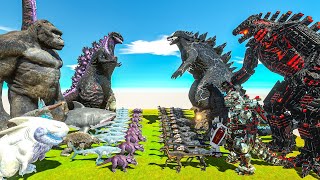 Team Megalodon + Shin Godzilla + Kong VS Mechagodzilla + Venomzilla + Team Dinosaur - ARBS