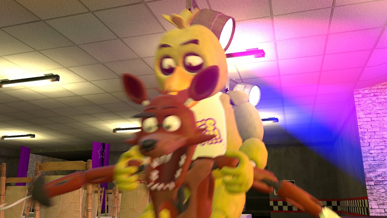 [sfm] Fnaf Dare 2 Chica Glomps Foxy Youtube