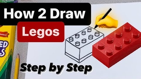 How to Draw a Lego EASY - for Kids and Beginners w/ Bonus ART Project #mrschuettesart
