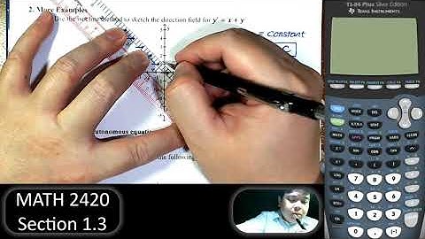 Differential Equations - Section 1.3