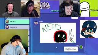 The most chaotic Game of Gartic Phone ft. Dream, George, Quackity, Callahan, Sam, Ant, and More