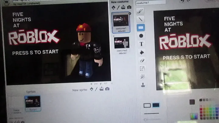 How to make a FNAF game in Scratch Part 1: Title Screen