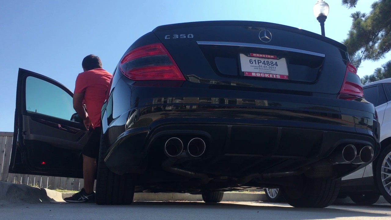 2008 c350 xpipe & muffler delete YouTube