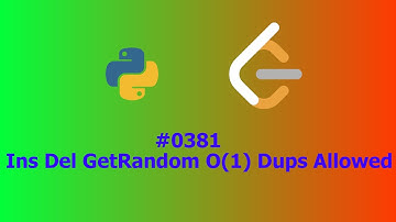 No Sound Leetcode 381: Insert Delete GetRandom O(1) - Duplicates allowed