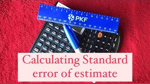 Linear Regression | Standard error of estimate| Variance and Standard deviation calculation