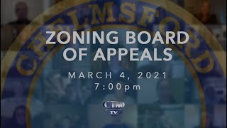 Zoning Board of Appeals: March 4, 2021