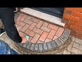 Semi Circle Brick Door Step - Bricklying