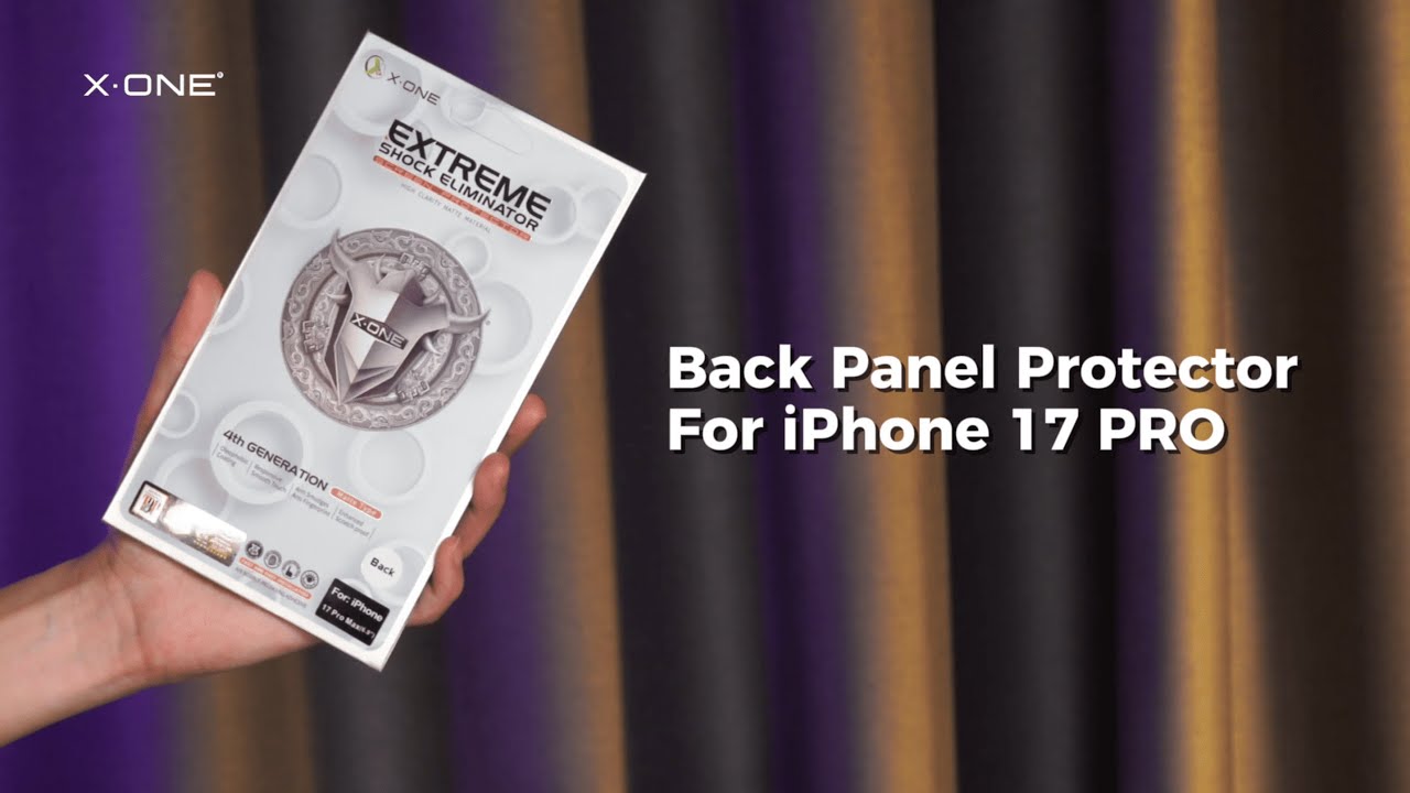 X.One Back Panel Protector for iPhone 17 PRO - YouTube