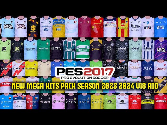 PES 2017 New Kits 2023-24 Update v12 by All Makers, патчи и моды