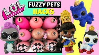 LOL Surprise Fuzzy Pets Box Placement and Weight Hacks Unboxing Series 5 Makeover Series LOL Pets