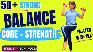 30 MIN STANDING PILATES WORKOUT FOR WOMEN OVER 50 | Core, Balance & Strength | 50+ STRONG