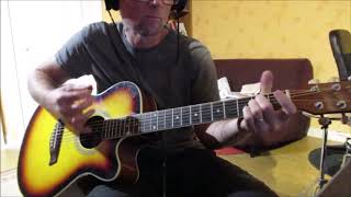 Video thumbnail of "le baiser (Indochine) cover guitare acoustique"