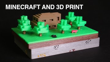 Minecraft and 3D print