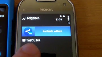 NFC: Nokia N9 & C7 - share contacts