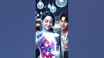 Future drinks are here! An AI #shorts #generativeAI #glowingliquid #viralshorts #newtech #art