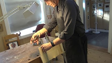 Violinmaker Peter Westerlund Part 5b Glueing the center joint
