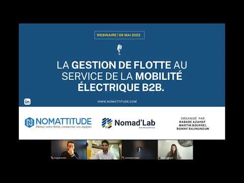 Webinaire : la gestion de flotte au service de la mobilité électrique des entreprises 05/09/2022.