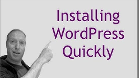Wordpress Training Video 2 | Installing WordPress Quickly | Baer On Marketing