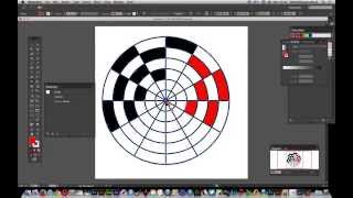 Illustrator CC  -- Polar grid tool and live paint tutorial