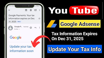 Update Your Tax Information – Google Payments | Adsense Tax Information Expired