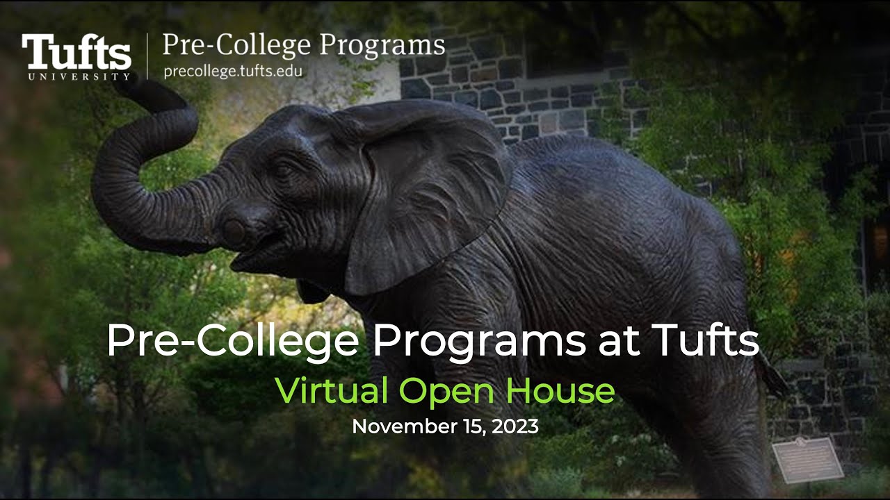Tufts pre college virtual open house november 2023 youtube