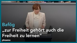 Bundestagsdebatte zur Änderung des Bafög u. a. mit Bettina Stark-Watzinger | 17.05.2024